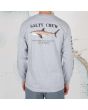 Hombre con Camiseta de manga larga Salty Crew Bruce Gris posterior