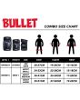 Juego Protecciones de Skate Bullet Triple Padset Standard Combo Junior Rosa Rodilleras Coderas y Muñequeras Guia tallas