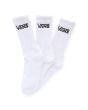 Pack 3 pares Calcetines altos Vans Classic Crew Blancos Talla 38,5-42