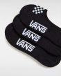 Calcetines Invisibles Vans Youth Classic Canoodle Negros con logo blanco para niño bordado