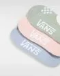 Pack 3 pares de Calcetines invisibles Vans Youth Classic Canoodle en color verde, rosa y azul para niño/a bordado