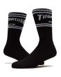 Calcetines Santa Cruz x Thrasher SC Strip Negros para hombre bordado