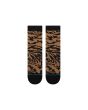 Calcetines Stance Animalistic Crew Sock Negro-Marrón estampado animal frontal