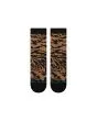 Calcetines Stance Animalistic Crew Sock Negro-Marrón estampado animal frontal