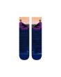 Calcetines de senderismo Stance Divide Staple en color azul marino, fucsia y verde Unisex Talla L frontal