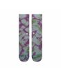 Calcetines de senderismo y trekking Stance Elation en color azul con tye die en verde y fucsia Unisex frontal