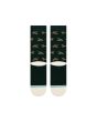 Calcetines Stance Huntin Crew verde pino con estampado de patos Unisex posterior