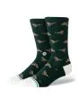 Calcetines Stance Huntin Crew verde pino con estampado de patos Unisex