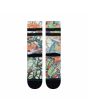 Calcetines Stance Jungle Life Unisex en color blanco roto y estampado selvático posterior