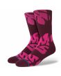 Calcetines Stance Plantastic Crew burdeos Unisex