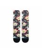 Calcetines Stance Variegate Crew en negro floral Unisex frontal