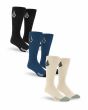 Calcetines altos Volcom Full Stone Mix Sock Negros, Azules y Caqui Claro para hombre talla EU 42-46
