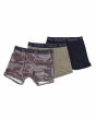 Pack 3 Unidades Calzoncillos Hurley Supersoft Boxer Verde-Negro-Camo para hombre