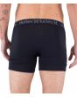 Hombre con Calzoncillos Hurley Supersoft Boxer Negros posterior