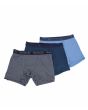 Pack 3 Unidades Calzoncillos Hurley Supersoft Boxer Medium Blue para hombre