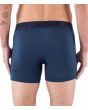 Hombre con Calzoncillos Hurley Supersoft Boxer Medium Blue Azul Marino posterior