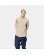 Hombre con Camisa de pana con manga larga Carhartt WIP Madison Cord beige con logo negro cerrada