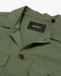 Camisa de manga corta Deus Ex Machina Field Shirt Verde para hombre cuello abierto