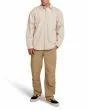Hombre con Camisa de manga larga Deus Ex Machina Frizell Twill Shirt Blanca corte holgado
