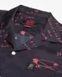 Camisa de manga corta con ajuste relajado Deus Ex Machina Old House Negra y Roja para hombre etiqueta