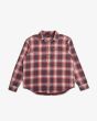 Camisa de franela Deus Ex Machina Vacay Check Roja para hombre