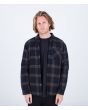 Hombre con camisa de franela Portland Sherpa Lined Flannel Negra 