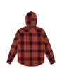 Camisa de franela Lightning Bolt Chuck roja posterior