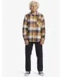 Niño con camisa de franela Quiksilver Youth Motherfly Classic Marrón ajuste