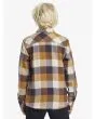 Niño con camisa de franela Quiksilver Youth Motherfly Classic Marrón posterior