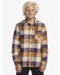 Niño con camisa de franela Quiksilver Youth Motherfly Classic Marrón