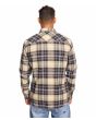 Hombre con camisa de franela de Quiksilver Cantwell Twill Marrón posterior