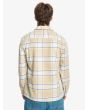 Hombre con Camisa de franela Quiksilver Fierce Volcano Pale Khaki posterior