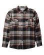 Camisa de franela Vissla Central Coast LS a cuadros gris para hombre