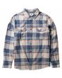 Camisa de franela Vissla Central Coast LS a cuadros azul para hombre