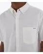 Hombre con Camisa de manga corta Hurley Icon Stretch Blanca bolsillo