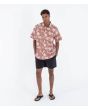 Hombre con Camisa de manga corta Hurley One and Only Lido Stretch Martian Rust ajuste