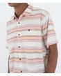 Hombre con Camisa de manga corta Hurley One and Only Lido Stripe Bone bolsillo