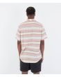 Hombre con Camisa de manga corta Hurley One and Only Lido Stripe Bone posterior