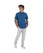 Camisa de manga corta Hurley One and Only Stretch Obsidian Azul para hombre ajuste