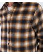 Hombre con Camisa de franela Hurley Portland Heavyweight Marrón bolsillo