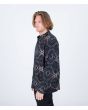 Hombre con Camisa de franela orgánica Hurley Portland Organic Negra lateral