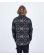 Hombre con Camisa de franela orgánica Hurley Portland Organic Negra posterior