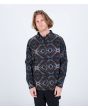 Hombre con Camisa de franela orgánica Hurley Portland Organic Negra 