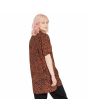 Mujer con camisa larga de manga corta Volcom Dino Tea Tunic Dark Clay espalda