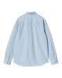 Camisa clásica de manga larga Carhartt WIP L/S Bolton Shirt color Air Sky Garment Dyed para hombre posterior
