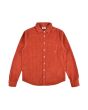 Camisa de pana Lightning Bolt Mild Wood roja para hombre