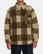 Hombre con Sobrecamisa Sherpa RVCA Lockheart Khaki 