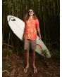 Hombre con Camisa de manga corta Quiksilver Bamboo DNA Island Roja Lifestyle