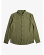 Camisa de franela Quiksilver Solid Motherfly Verde para hombre