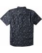 Camisa sufera de manga corta Vissla Barrier Eco azul marino para hombre posterior